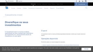 
                            12. Caixadirecta invest :: Corretagem online - CGD