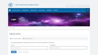 
                            9. Caja Costarricense de Seguro Social | Login