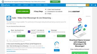 
                            4. Cake - Video Chat Messenger & Live Streaming for iPhone - Download