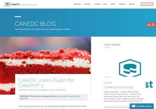 
                            8. CakeDC | CakeDC Users Plugin for CakePHP 3 | The minds behind ...