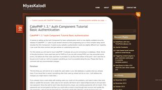 
                            7. CakePHP 1.3.* Auth Component Tutorial Basic Authentication ...