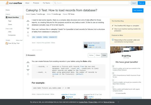 
                            4. Cakephp 3 Test: How to load records from database? - Stack Overflow