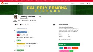 
                            9. Cal Poly Pomona - Reddit