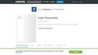 
                            3. Calaméo - Login Passwords