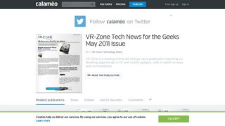 
                            12. Calaméo - VR-Zone Tech News for the Geeks May 2011 Issue