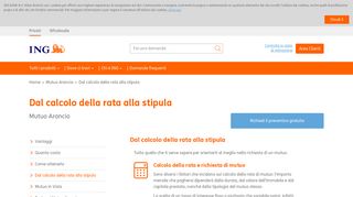 
                            4. Calcolo della rata di Mutuo Arancio online | ING