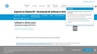 
                            9. Calculadora Graphing HP Prime - Downloads de drivers | Suporte ao ...