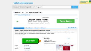 
                            6. calculasigurari.ro at WI. eSimba – Sistem Informatic de Management ...