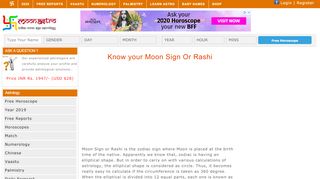 
                            9. Calculate your Moon Sign or your Rashi - Moonastro
