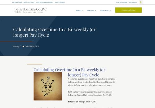 
                            9. Calculating Overtime In a Bi-weekly (or longer) Pay Cycle – ...