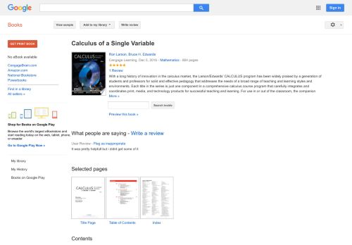 
                            9. Calculus of a Single Variable