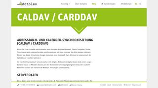 
                            7. CalDAV / CardDAV – FAQ – dotplex