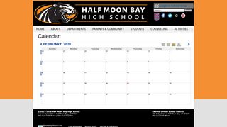 
                            13. Calendar - Half Moon Bay High School - School Loop
