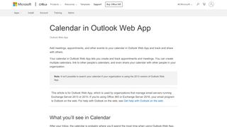 
                            7. Calendar in Outlook Web App - Outlook - Office Support - Office 365