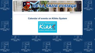 
                            3. Calendar of Events - De La Salle College