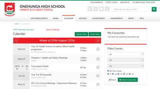 
                            6. Calendar | Onehunga High School