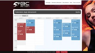 
                            5. Calendario allenamenti - BC Action