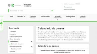
                            11. calendario de cursos - Secretaría de Gobierno - CDMX