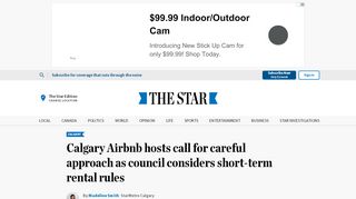 
                            9. Calgary Airbnb hosts call for careful approach as council considers ...