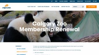 
                            2. Calgary Zoo Membership Renewal and Upgrades - The Calgary Zoo