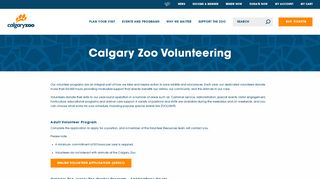 
                            2. Calgary Zoo Volunteer Opportunities