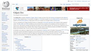 
                            10. Calgary Zoo - Wikipedia