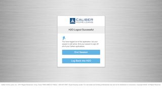 
                            8. Caliber Log-In - H2O - Caliber Home Loans