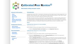 
                            8. Calibrated Peer Review: Home