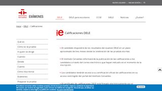 
                            2. Calificaciones DELE | Exámenes - Instituto Cervantes