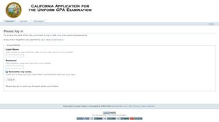 
                            4. California Application for the CPA Examination - login_form