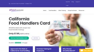 
                            4. CALIFORNIA Food Handlers Card | eFoodhandlers®