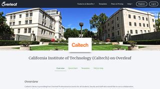 
                            12. California Institute of Technology (Caltech) - Overleaf, Online LaTeX ...