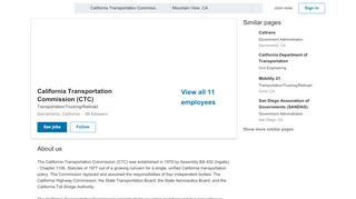 
                            9. California Transportation Commission (CTC) | LinkedIn