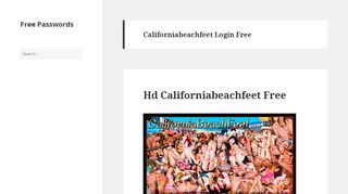 
                            6. Californiabeachfeet Login Free - Free Passwords