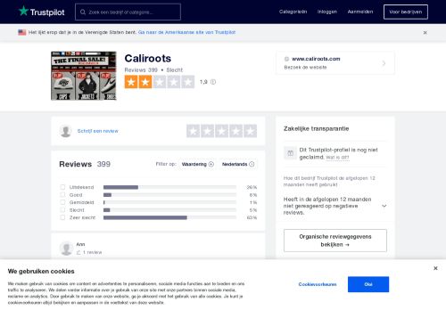 
                            7. Caliroots reviews| Lees klantreviews over www.caliroots.com - Trustpilot