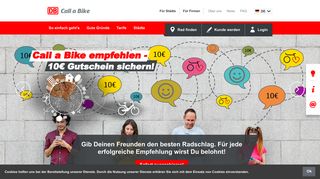 
                            8. Call a Bike - Das smarte Bikesharing der Deutschen Bahn | Call a Bike.