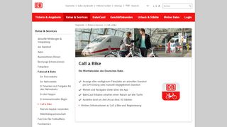 
                            6. Call a Bike - die Mietfahrräder der Deutschen Bahn - Deutsche Bahn