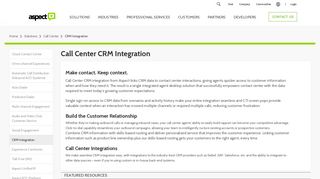 
                            12. Call Center CRM Integration | Aspect - Aspect Software