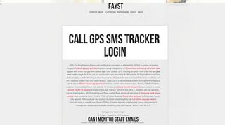 
                            11. Call gps sms tracker login