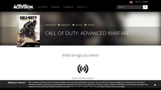 
                            5. Call of Duty: Advanced Warfare | Activision Support