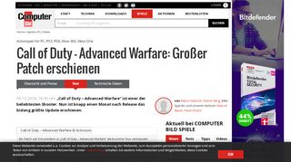 
                            10. Call of Duty – Advanced Warfare: Patch ist da - COMPUTER BILD ...