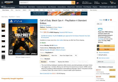 
                            8. Call of Duty: Black Ops 4 - PlayStation 4 Standard Edition - Amazon.com