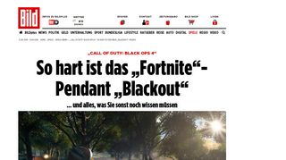 
                            3. „Call of Duty: Black Ops 4“: So hart ist der neue „Blackout ... - Bild.de