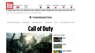 
                            2. Call of Duty – das größte Actionspiel der Welt - News-Überblick - Bild.de