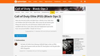 
                            5. Call of Duty Elite PS3: Black Ops 2 - Spieletipps