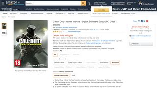 
                            11. Call of Duty: Infinite Warfare - Digital Standard Edition [PC Code ...