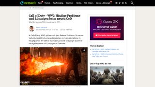 
                            6. Call of Duty - WW2: Häufige Probleme und Lösungen beim neuen ...