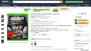 
                            7. Call of Duty: WWII - Standard Edition - [Xbox One]: Amazon.de: Games