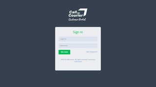 
                            1. CallCourier | Login