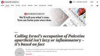 
                            12. Calling Israel's occupation of Palestine apartheid isn't lazy or ...